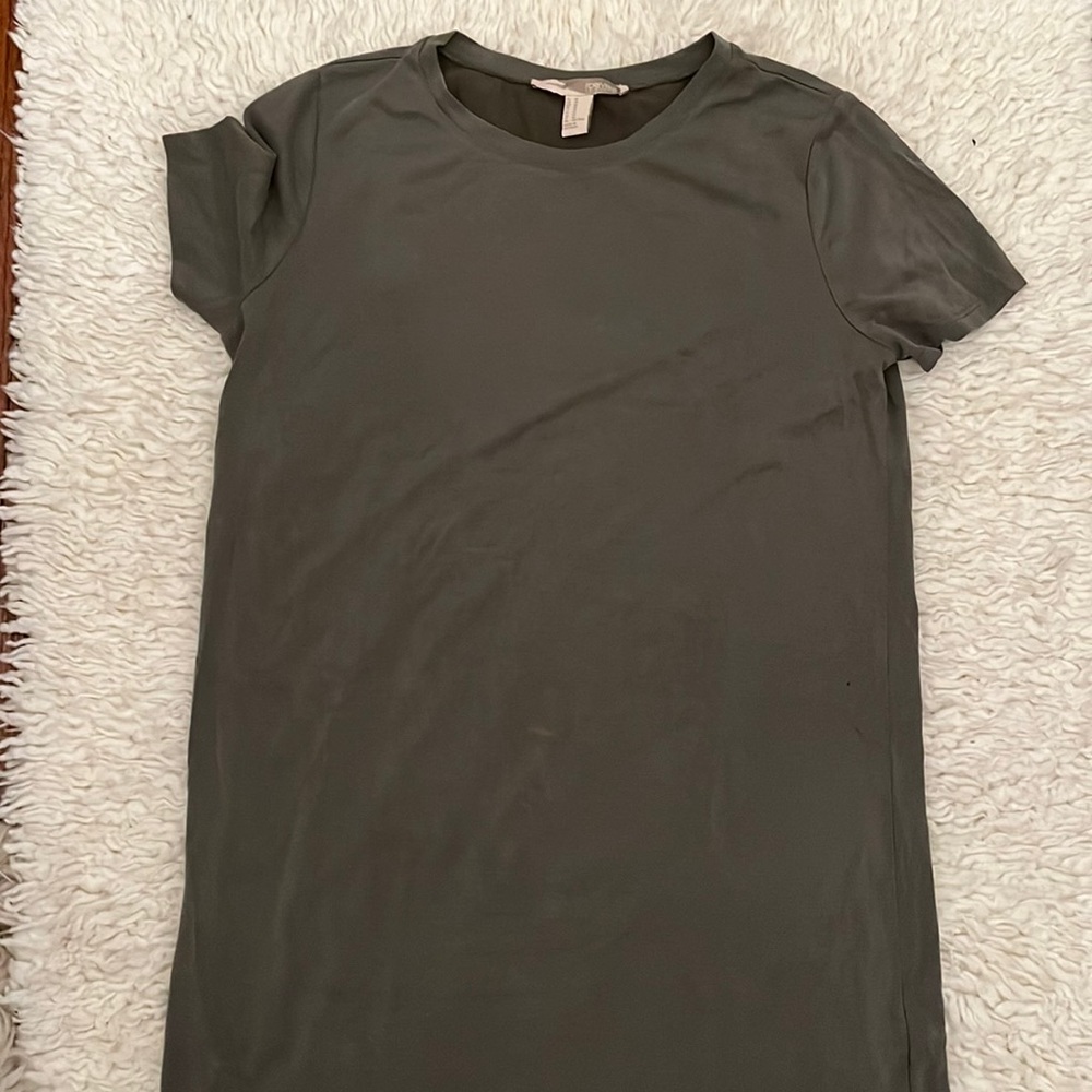 Forever 21 Green Short Sleeve Mini Dress